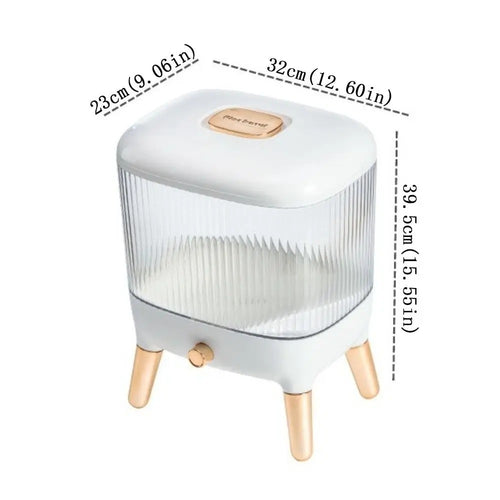 10Kg Rice Storage Container with Lid – Airtight Grain & Flour Organizer for Kitchen Pantry