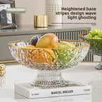 Acrylic Fruit Drain Dish – Decorative Fruit Bowl & Draining Serving Tray