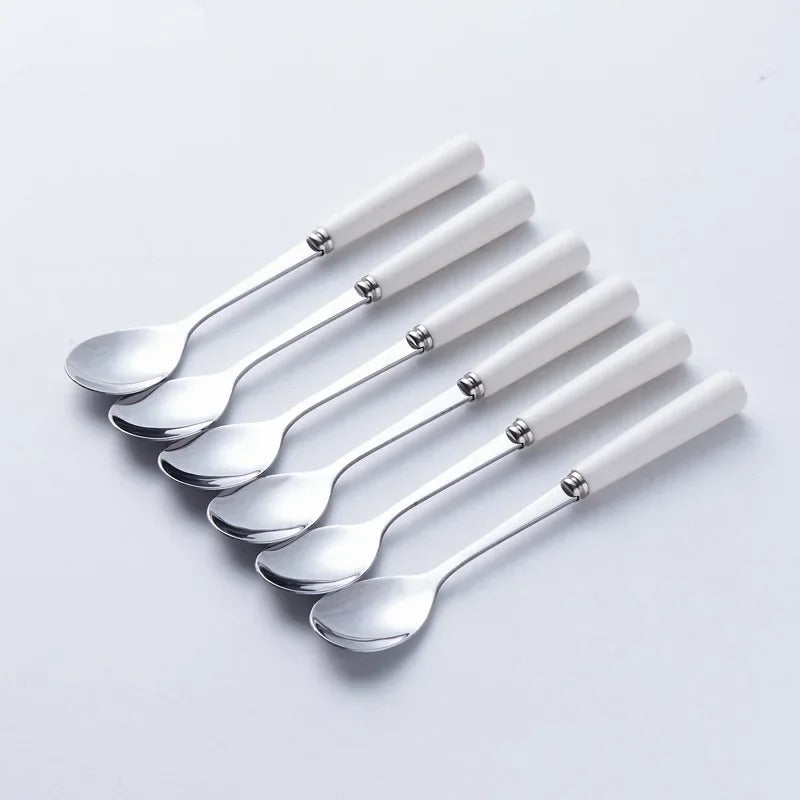 Elegant Ceramic Cutlery Set with Holders
