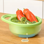 Plastic Drain Basket Colander with Handle – Fruit & Vegetable Strainer