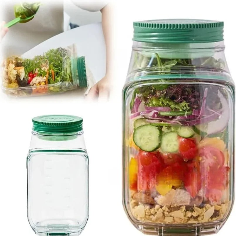 Portable Salad Jar | Food Storage Container