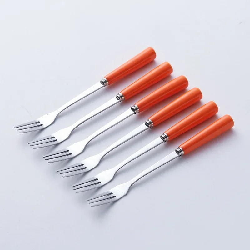 Elegant Ceramic Cutlery Set with Holders