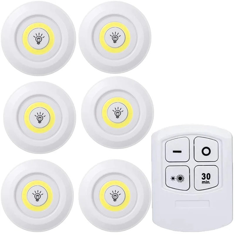 Wireless Tap LED Light with Remote Control |cell Operated Stick On Light