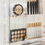 Luxury Transparent Makeup Organizer Box with  Storage Compartments