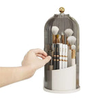 Luxury Makeup Brush Organizer with Dustproof Cover | Aesthetic Vanity Storage