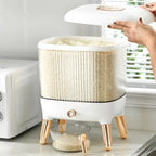 10Kg Rice Storage Container with Lid – Airtight Grain & Flour Organizer for Kitchen Pantry