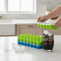 Silicone Honeycomb Ice Cube Tray with Lid | Flexible Hexagon Ice Mold