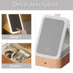 Mini Makeup Bag with Lighted Mirror