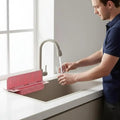 Sink Splash Guard with Soap Holder