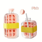 Press Ice Cube Bottle with Strap | Portable Ice Maker