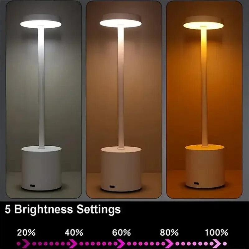 LED Desk Lamp –  Minimalist Rechargeable Table Lamp for Home & Office