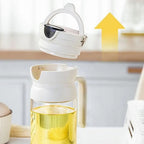Glass Oil Dispenser Bottle with Handle & Flip Lid 500ml