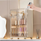 Luxury Transparent Makeup Organizer Box with  Storage Compartments