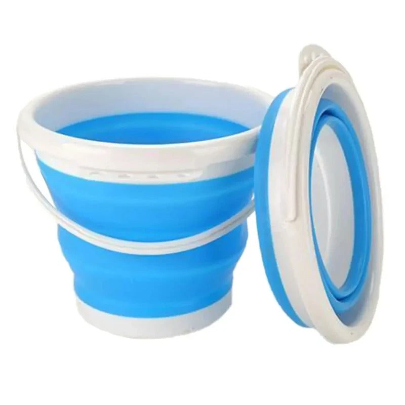 Silicone Folding Basket | Collapsible Multi-Purpose Bucket with Handle