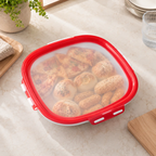 Portable Snack Tray with Lid – Reusable Food Storage & Serving Tray for Fruits, Snacks & Meal Prep