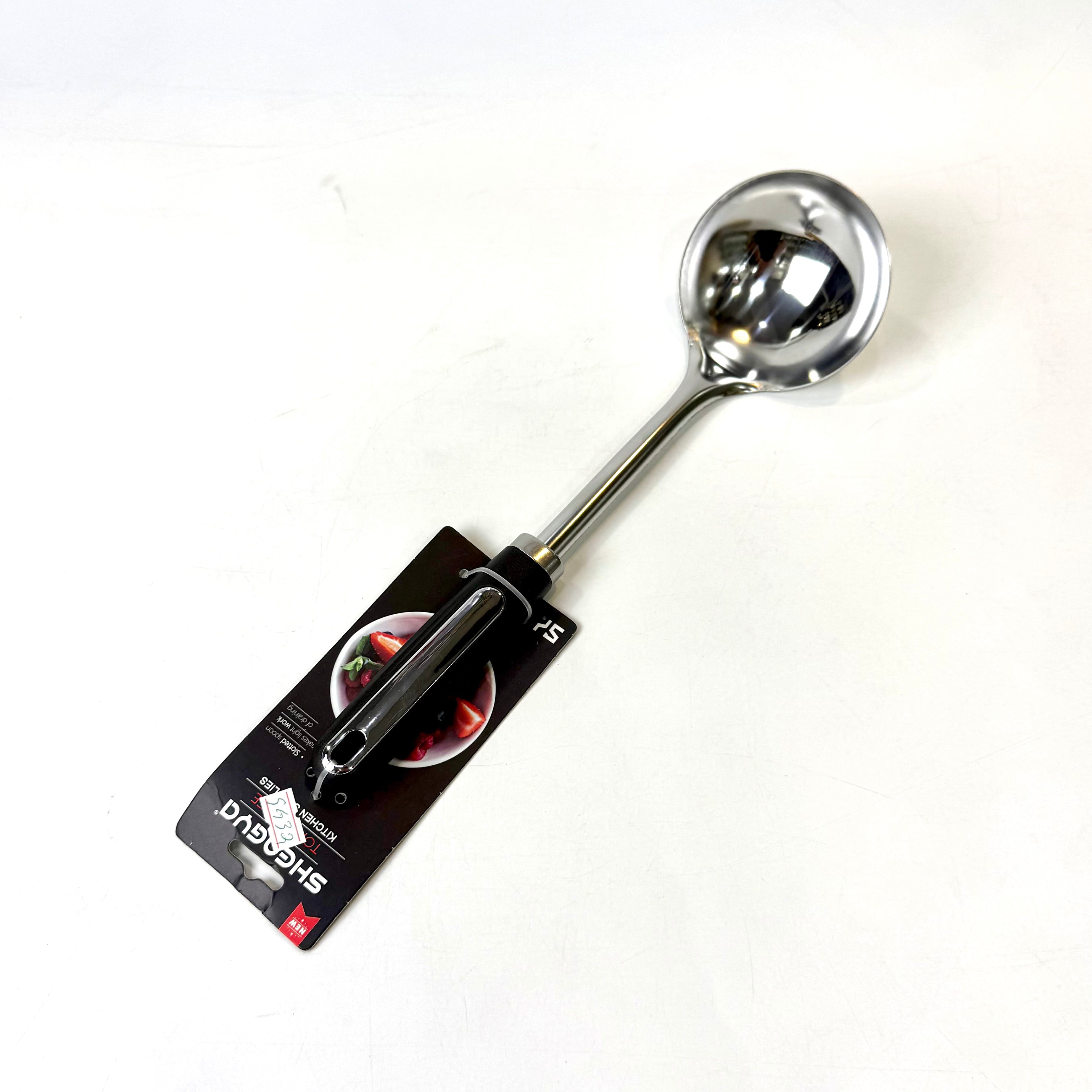 Premium Stainless Steel Soup Ladle - Professional Kitchen Serving Spoon