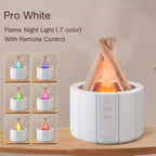 Simulated Flame Aroma Diffuser | 280ml Ultrasonic Humidifier with Remote Control