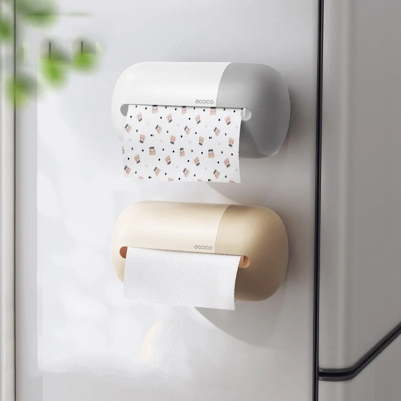 Wall Mounted Paper Towel Holder | Modern Tissue & Kitchen Roll Dispenser (22.5cm)