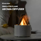 Simulated Flame Aroma Diffuser | 280ml Ultrasonic Humidifier with Remote Control