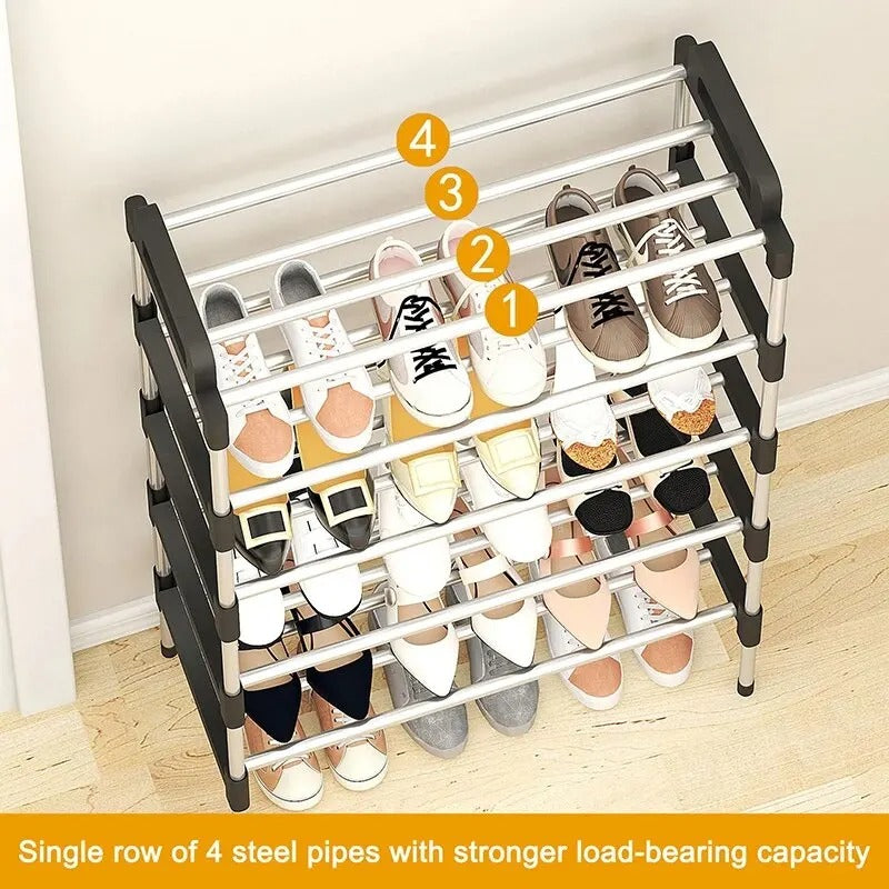 Dustproof Shoe Rack with Cover | Multi-Layer Shoe Storage Organizer