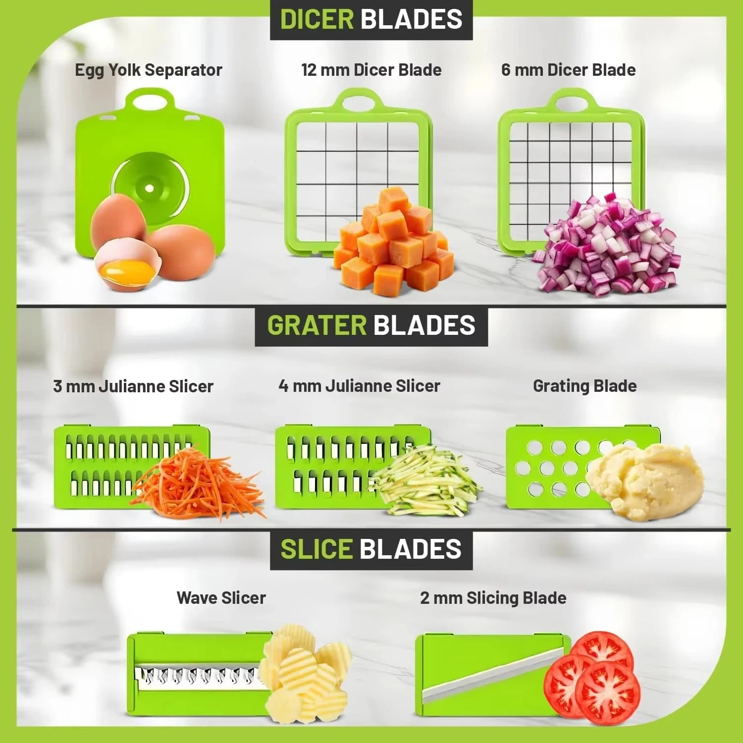 Multi-Function Vegetable Chopper Set | 22-in-1 Manual Slicer, Dicer & Grater with Container