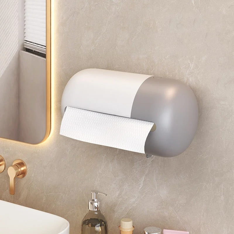 Wall Mounted Paper Towel Holder | Modern Tissue & Kitchen Roll Dispenser (22.5cm)