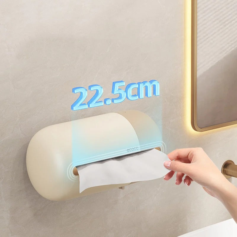 Wall Mounted Paper Towel Holder | Modern Tissue & Kitchen Roll Dispenser (22.5cm)