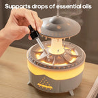 Raindrop Aroma Humidifier | Essential Oil Diffuser with Ambient Light & Remote