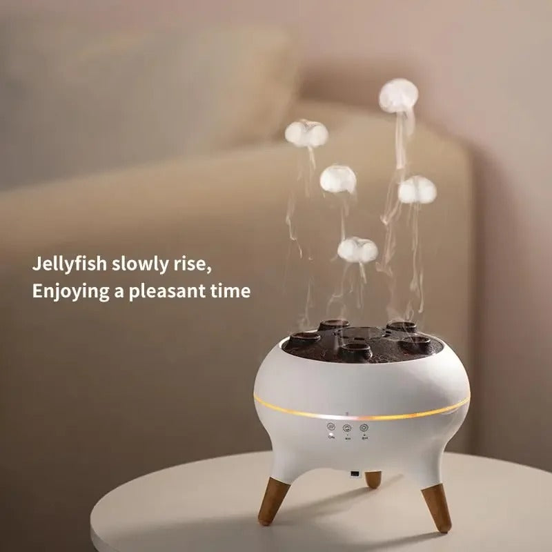 Dynamic Jellyfish Aroma Diffuser | Sound Reactive Mist & Ambient Light Humidifier