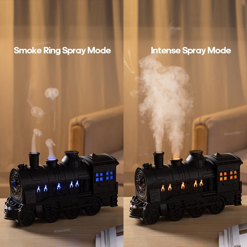 Train-Shaped Aroma Diffuser | Decorative Steam Humidifier with Remote Control