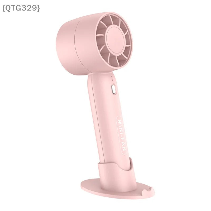 Cute Portable Mini Fan – USB Rechargeable Handheld & Desktop Cooling Fan