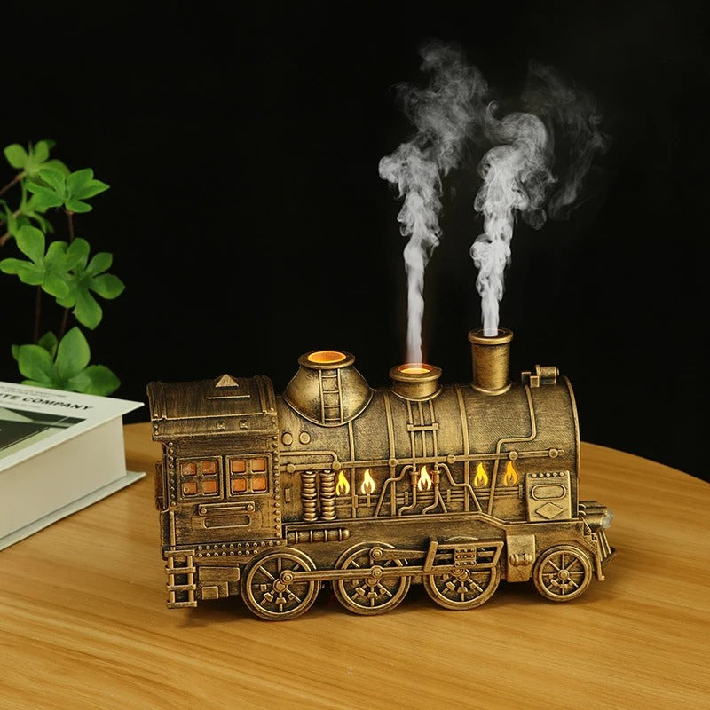 Train-Shaped Aroma Diffuser | Decorative Steam Humidifier with Remote Control