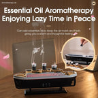 Ship-Themed Jellyfish Aroma Diffuser | Decorative Essential Oil Humidifier with Ambient Light